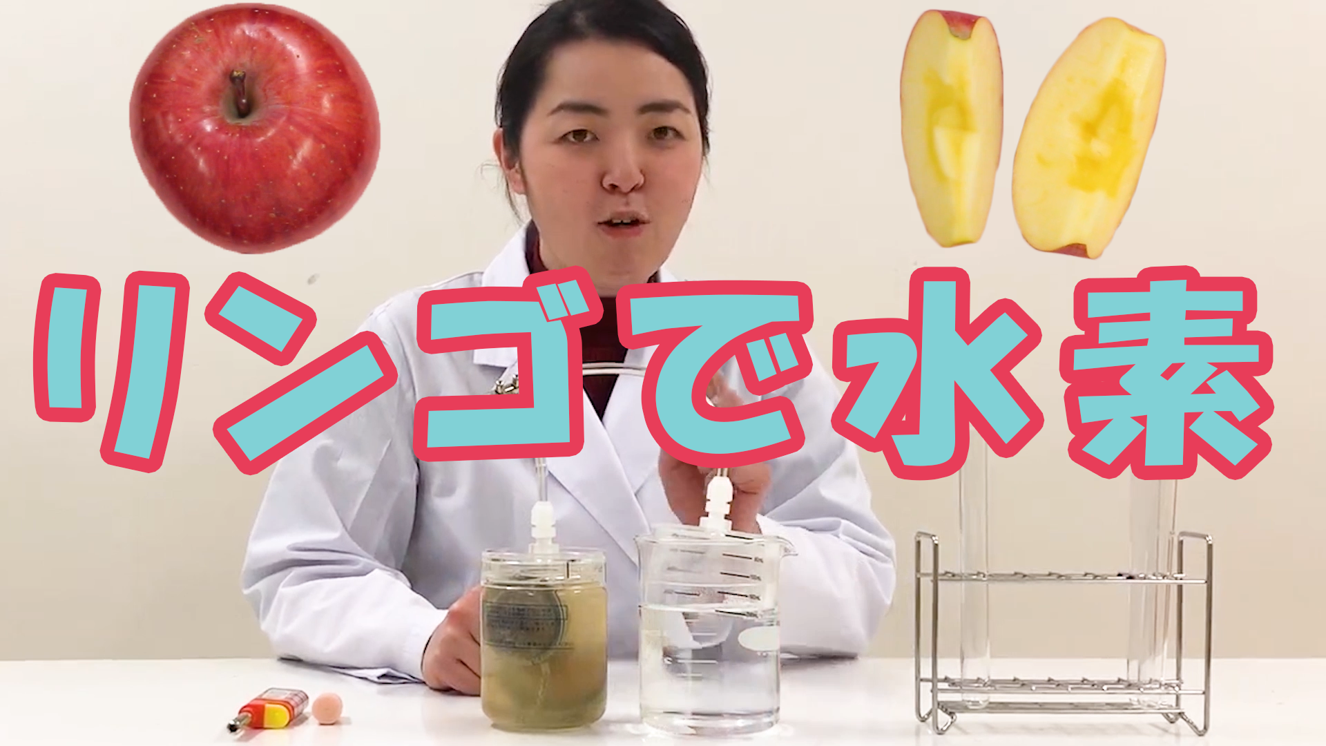 リンゴ発酵で、水素エネルギーを作れ！