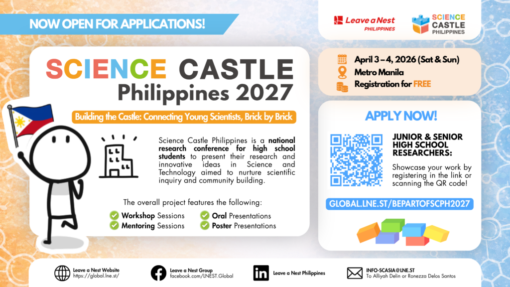 Let’s Get Building: Science Castle Philippines Returns for Its Third Year, Calls for Young Researchers Nationwide!